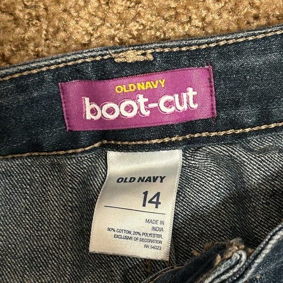 Jeans with peace sign embroidery - Picture 5 of 7